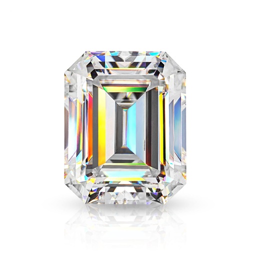 [MO14093] Loose Moissanite White Clean Emerald Cut 10.00 x 5.00 MM