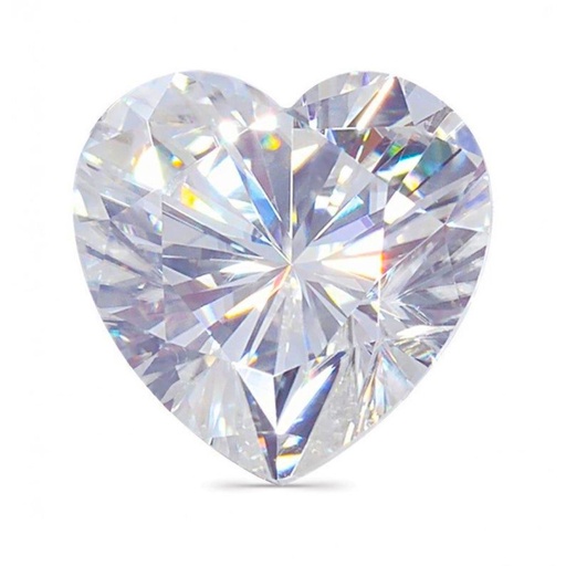 [MOHEWH1_12] Loose Moissanite White Clean Heart Cut 12.00 MM